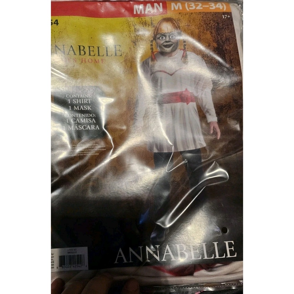 Annabelle: Creation Annabelle Movie Mask With Wig Size Medium